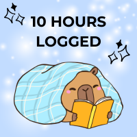 Teen Winter Reading 10 hours logged Badge