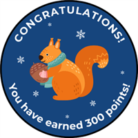 300 Points Achievement Badge! Badge
