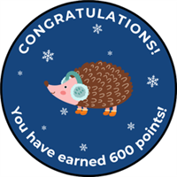 600 Point Achievement Badge! Badge