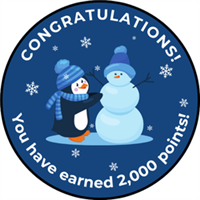 2,000 Point Achievement Badge! Badge