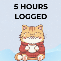 Teen Winter Reading 5 hours logged Badge