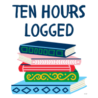 Teen Summer Reading 10 hours logged Badge