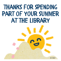 Teen Summer Reading Vacation Mission complete Badge
